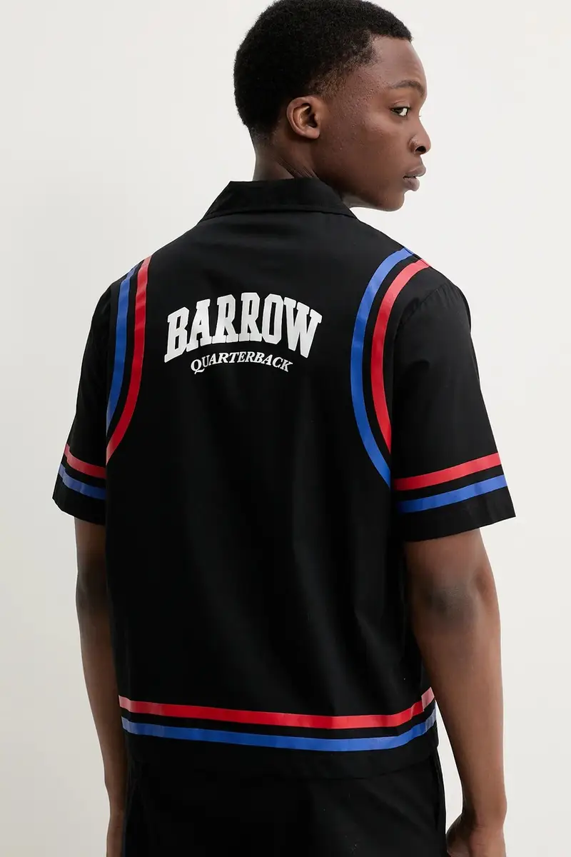 pantaloncini in cotone uomo colore nero S5BWUABE093 miniatura 4