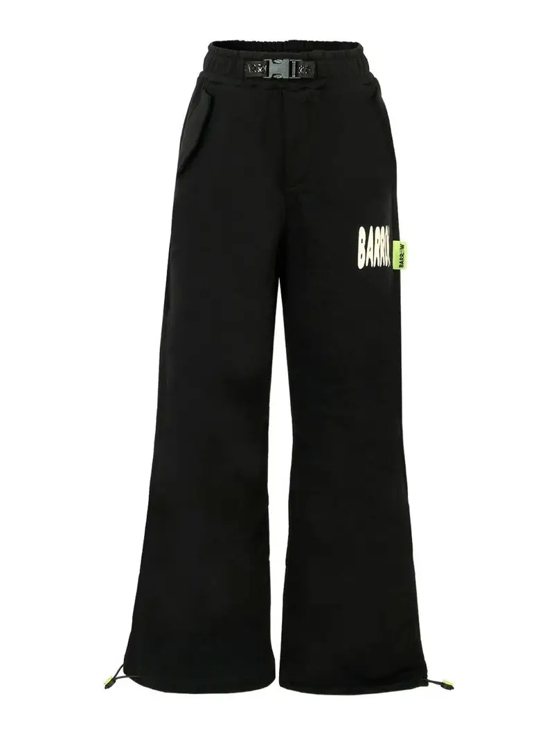Pantaloni Con Logo Nero