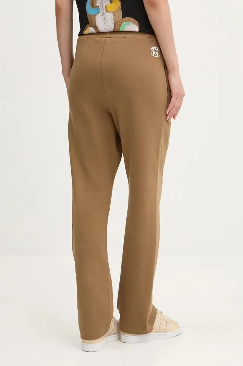 pantaloni della tuta di cotone colore marrone F4BWUAFP140 miniatura 5