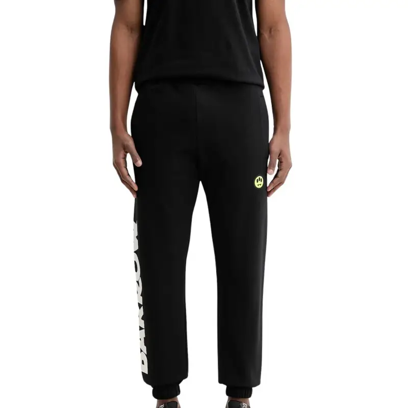 pantaloni in felpa unisex con fondo elasticizzato neri