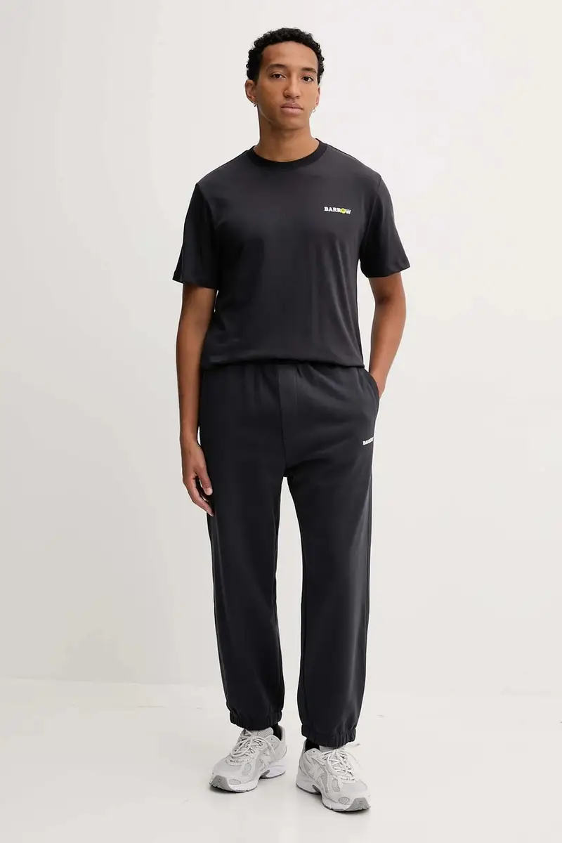 pantaloni tuta di cotone colore grigio F5BWUAFP071 miniatura 4