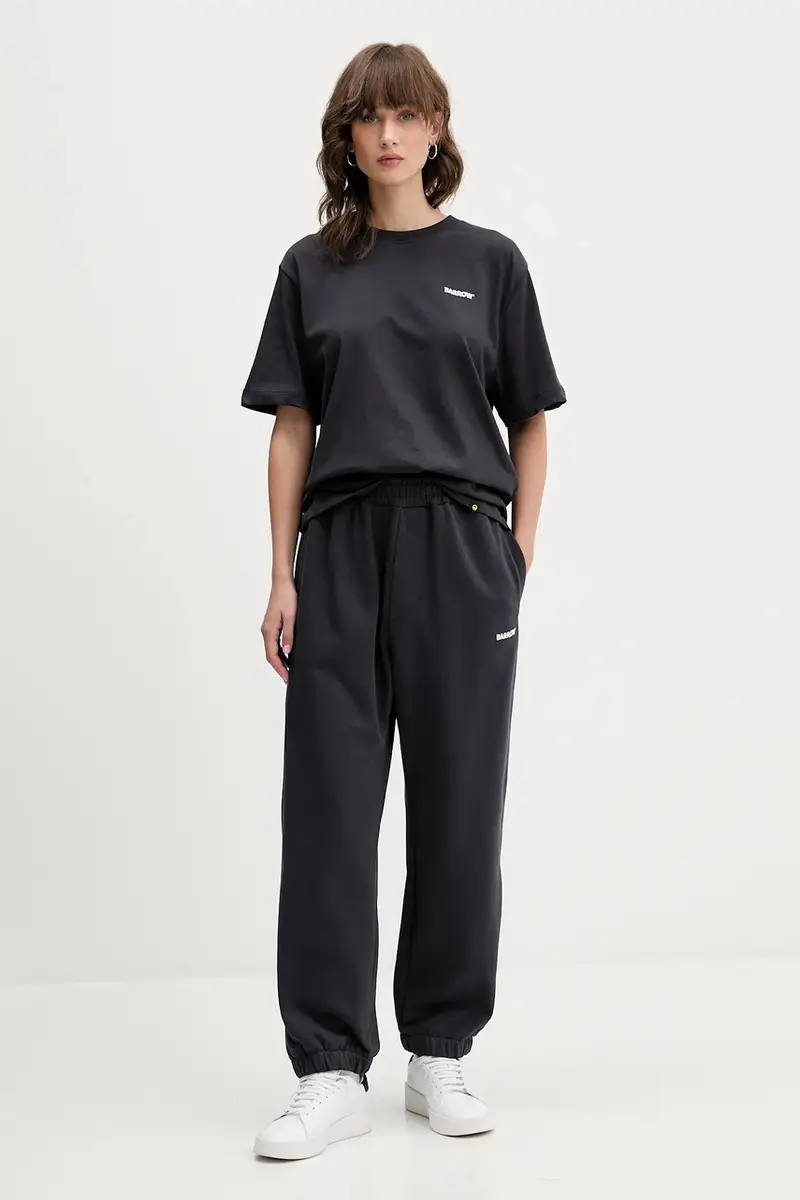 pantaloni tuta di cotone colore grigio F5BWUAFP071 miniatura 5