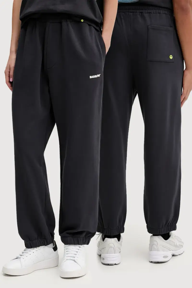 pantaloni tuta di cotone colore grigio F5BWUAFP071