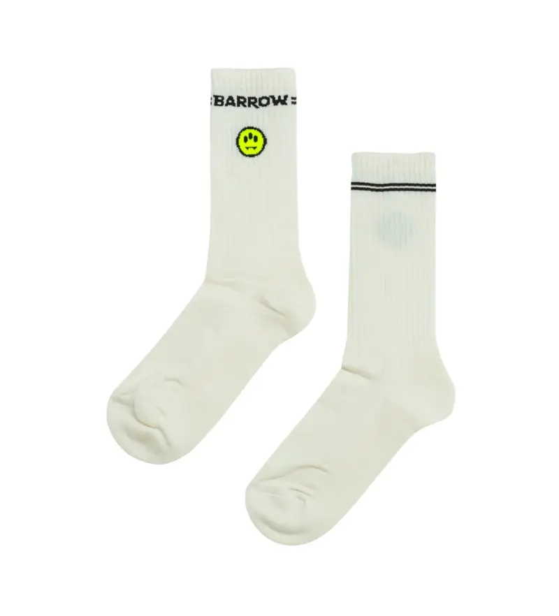 per uomo S5BWUASO094 Calzini bianchi con sorriso (OSFA), Bianco, Homewear, Cotone