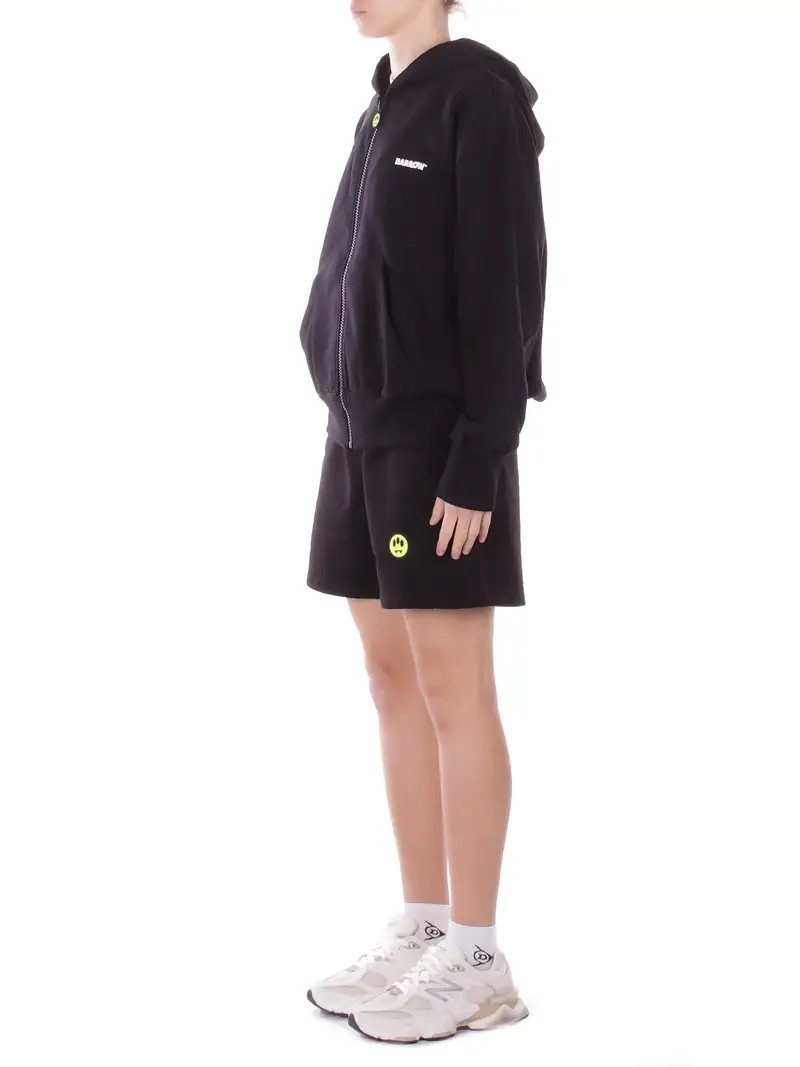Shorts Unisex BARROW Nero Sweatshorts miniatura 2