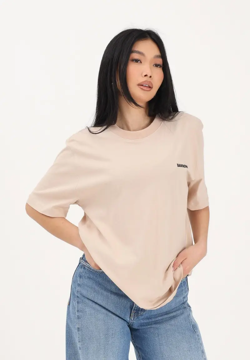 BARROW T-shirt Donna Beige 4323315 miniatura 3