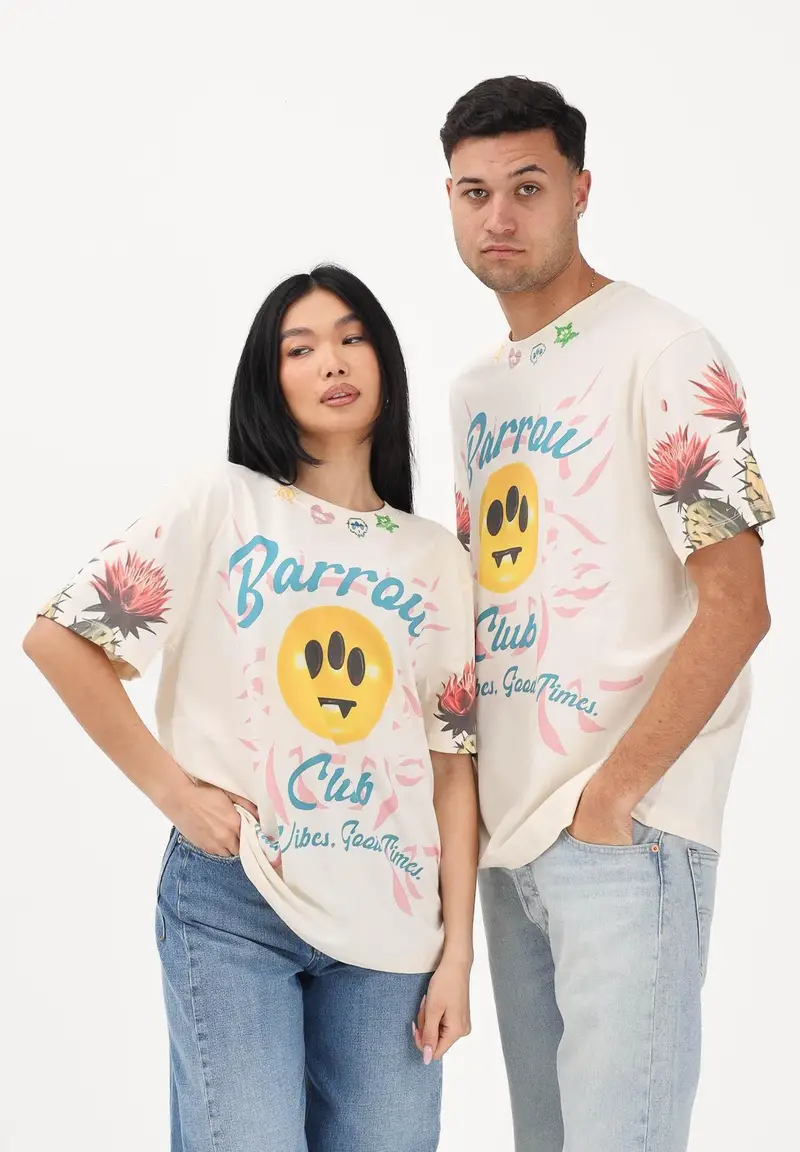 BARROW T-shirt Uomo Crema 4323176 miniatura 2