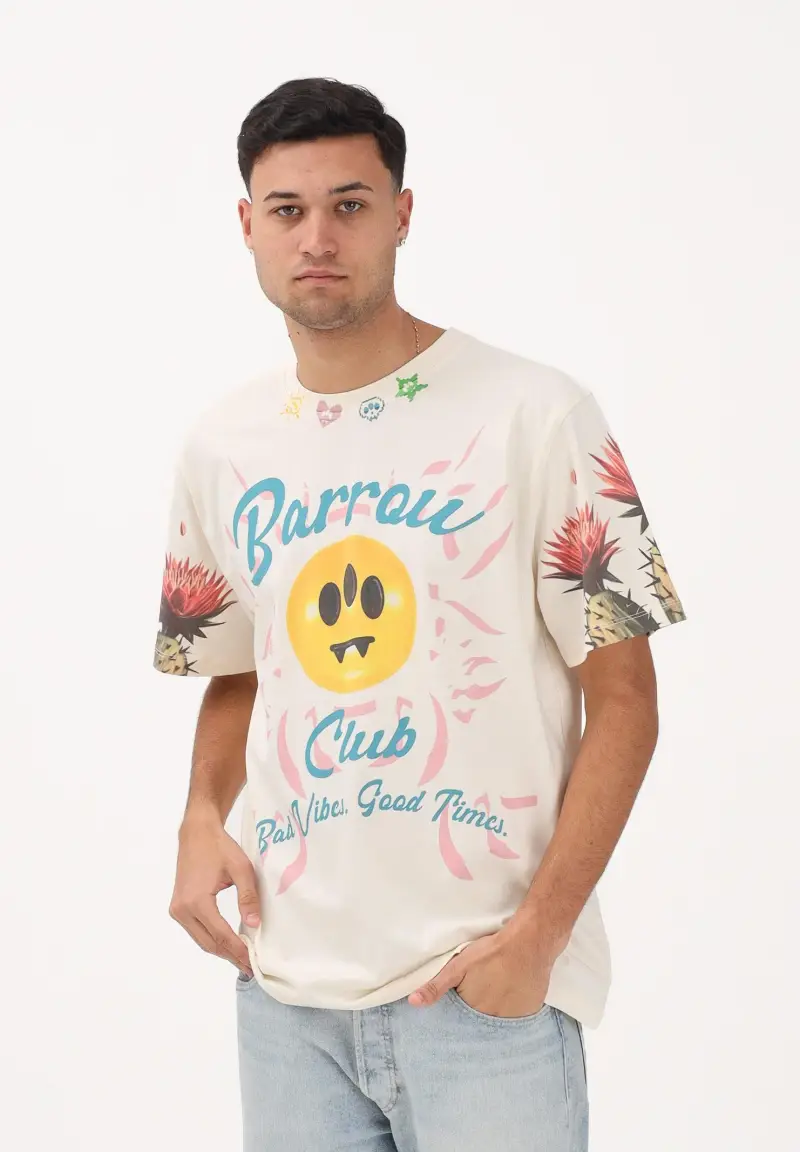 BARROW T-shirt Uomo Crema 4323176 miniatura 3