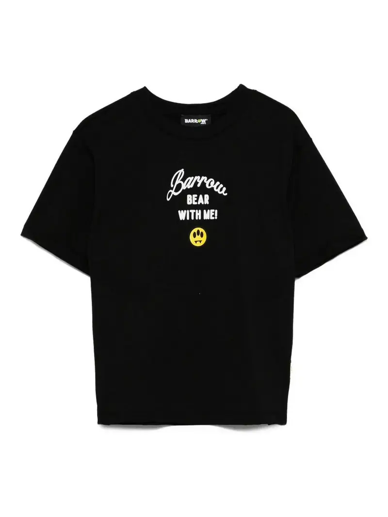 T-Shirt Con Logo Nero