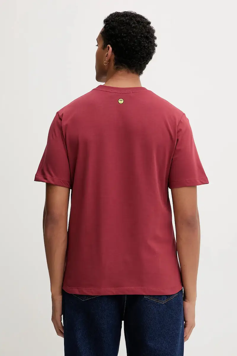 t-shirt in cotone colore granata F5BWUATH070 miniatura 4