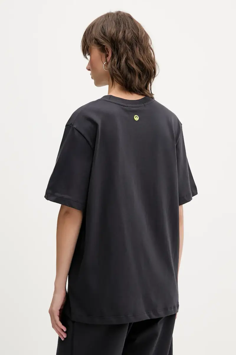 t-shirt in cotone colore grigio F5BWUATH070 miniatura 5