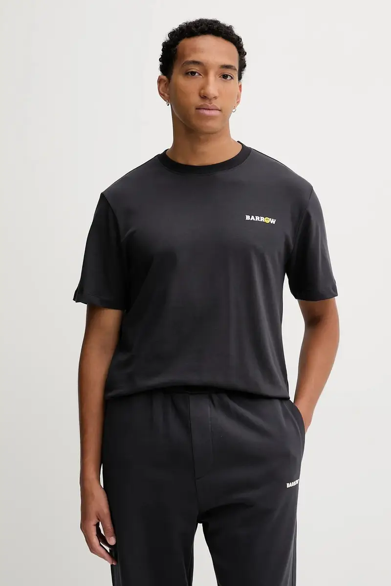 t-shirt in cotone colore grigio F5BWUATH127 miniatura 4