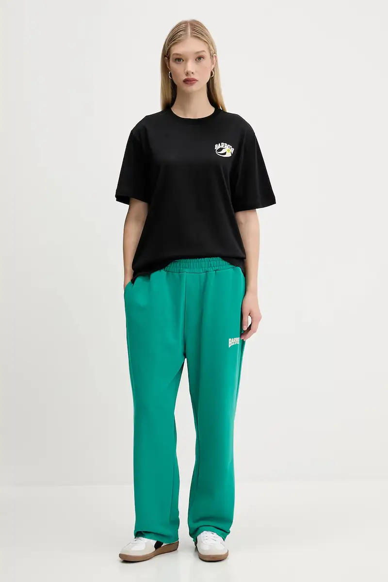 t-shirt in cotone colore nero F5BWUATH053 miniatura 5