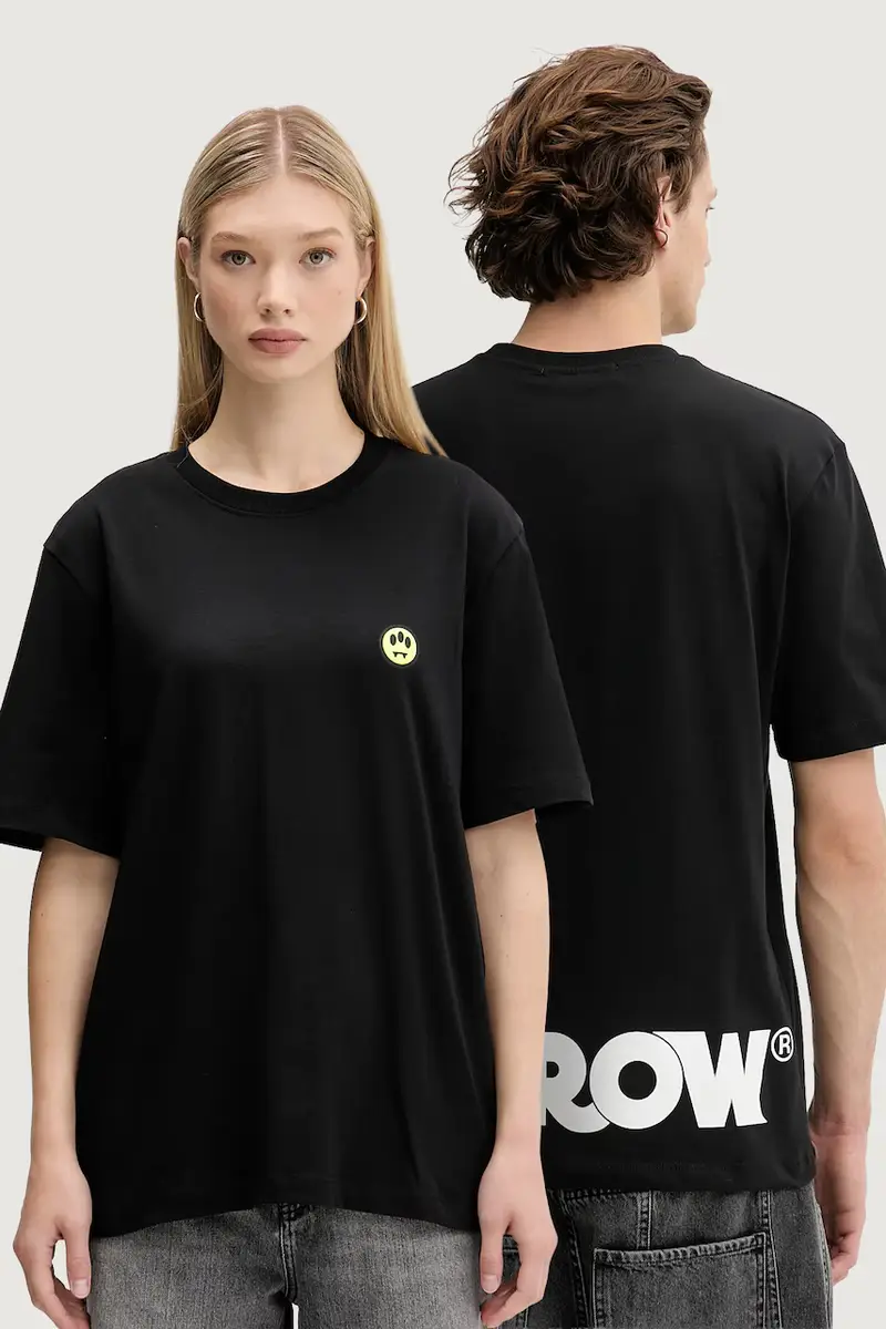 t-shirt in cotone colore nero F5BWUATH059