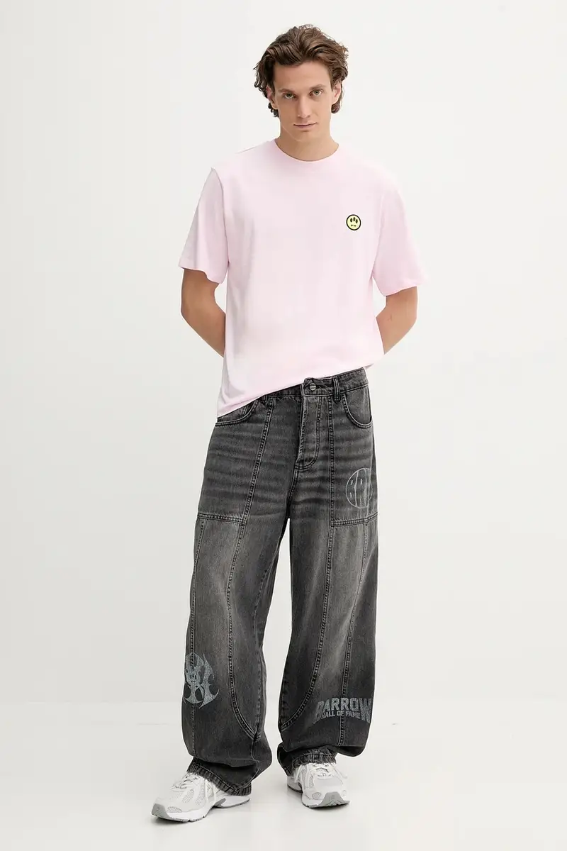 t-shirt in cotone colore rosa F5BWUATH059 miniatura 4