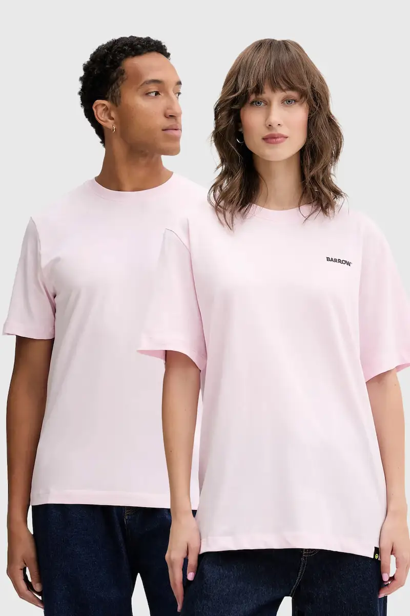 t-shirt in cotone colore rosa F5BWUATH070