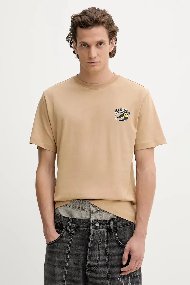 t-shirt in cotone colore verde F5BWUATH053 miniatura 2