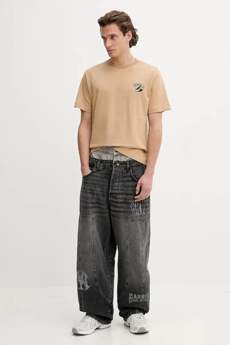 t-shirt in cotone colore verde F5BWUATH053 miniatura 4