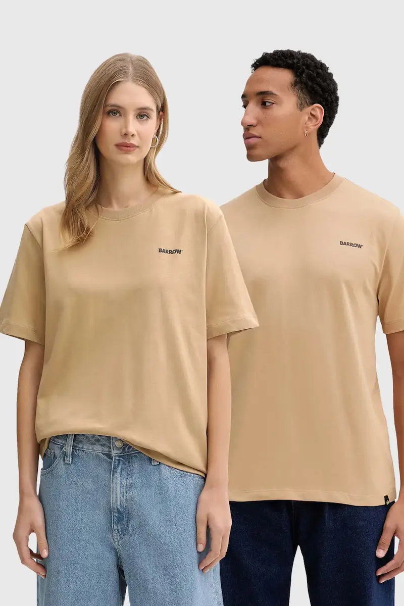 t-shirt in cotone colore verde F5BWUATH070