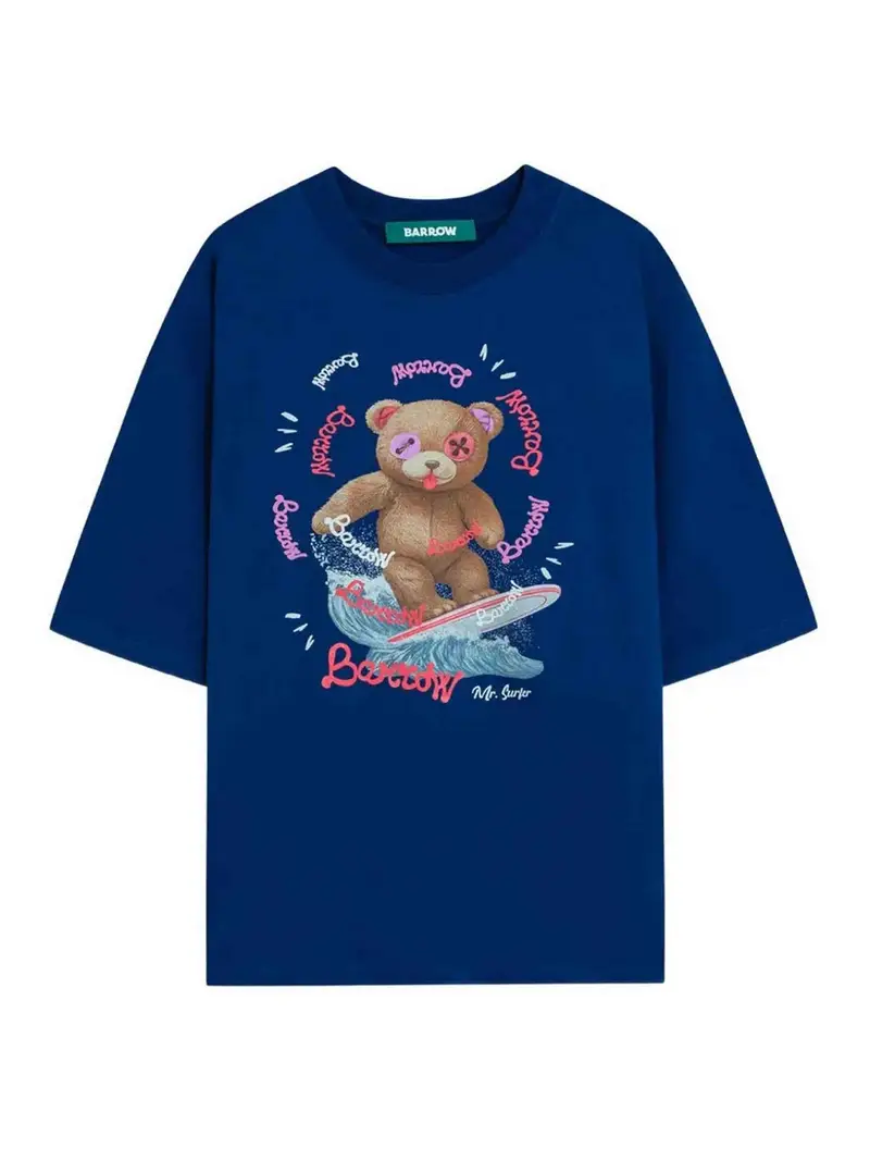 T-shirt in maglia Blu