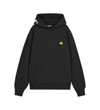 unisex F5BWUAHS058 Felpa nera iconica (S), Nero, Casual, Cotone