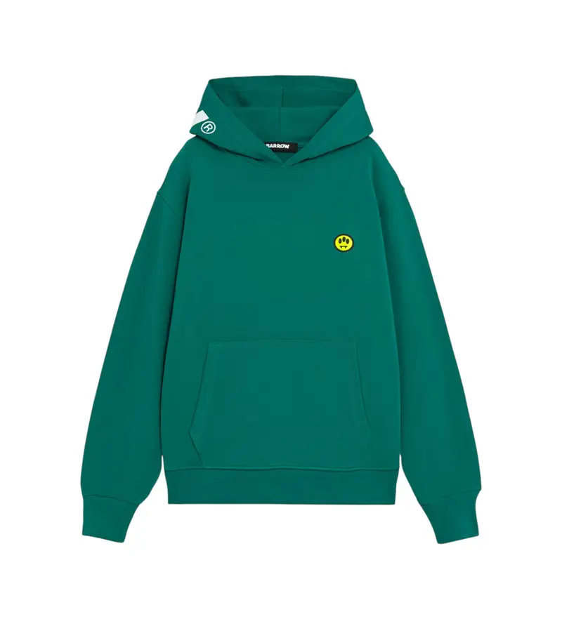 unisex. F5BWUAHS058 Felpa verde iconica (L), Casual, Cotone