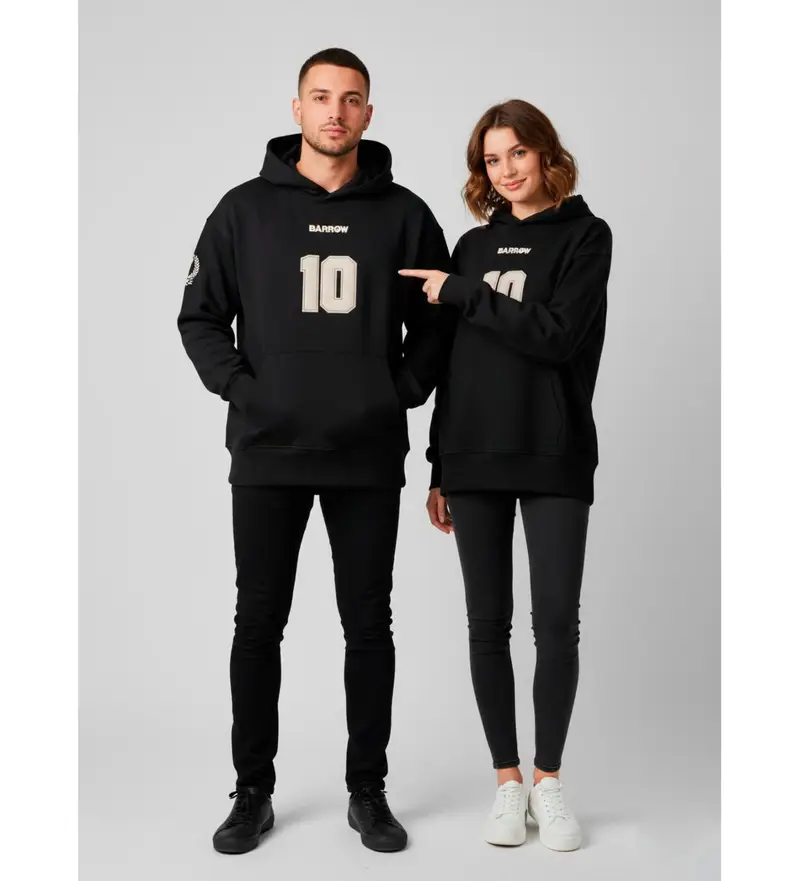 unisex F5BWUAHS074 Felpa con stampa orso grigio scuro (M), Casual, Cotone