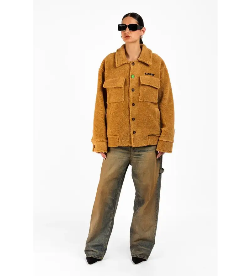 unisex F5BWUAJK064 Cappotto Teddy marrone (L), Casual, Acrilico