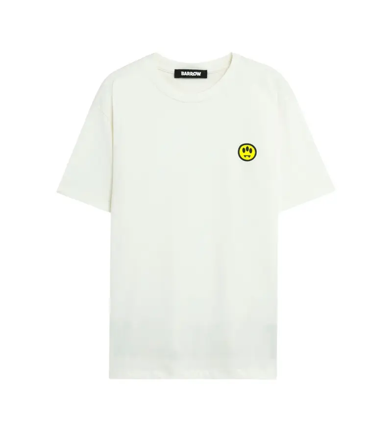 unisex F5BWUATH059 Maglietta bianca iconica (L), Bianco, Casual, Cotone, Manica corta