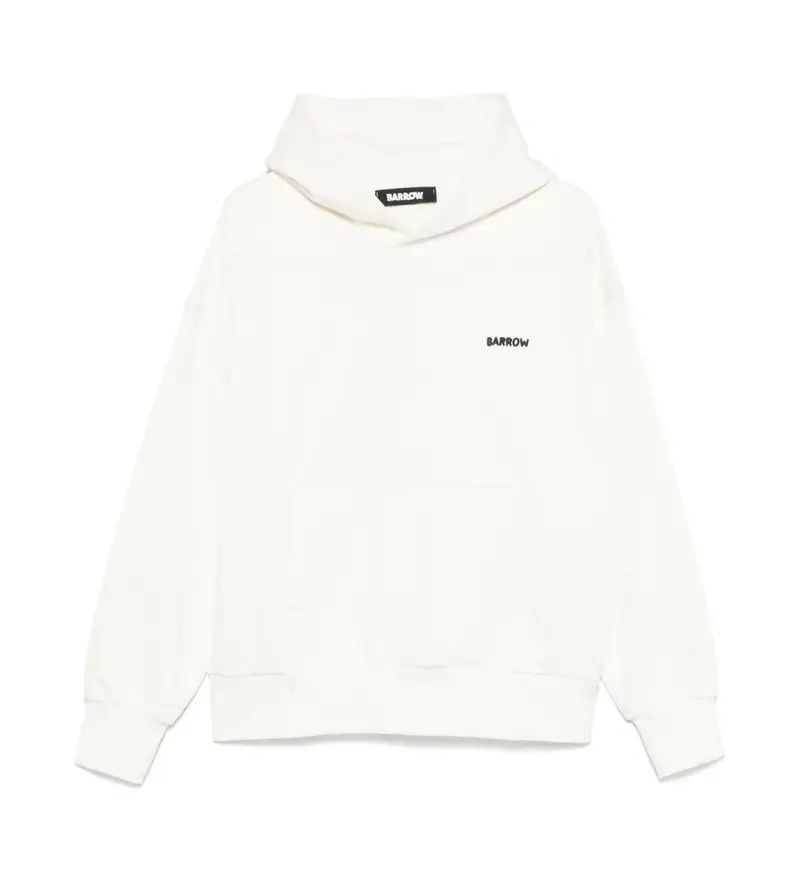 unisex S5BWUAHS151 Felpa con logo orso bianco (L), Casual, Cotone, Manica lunga