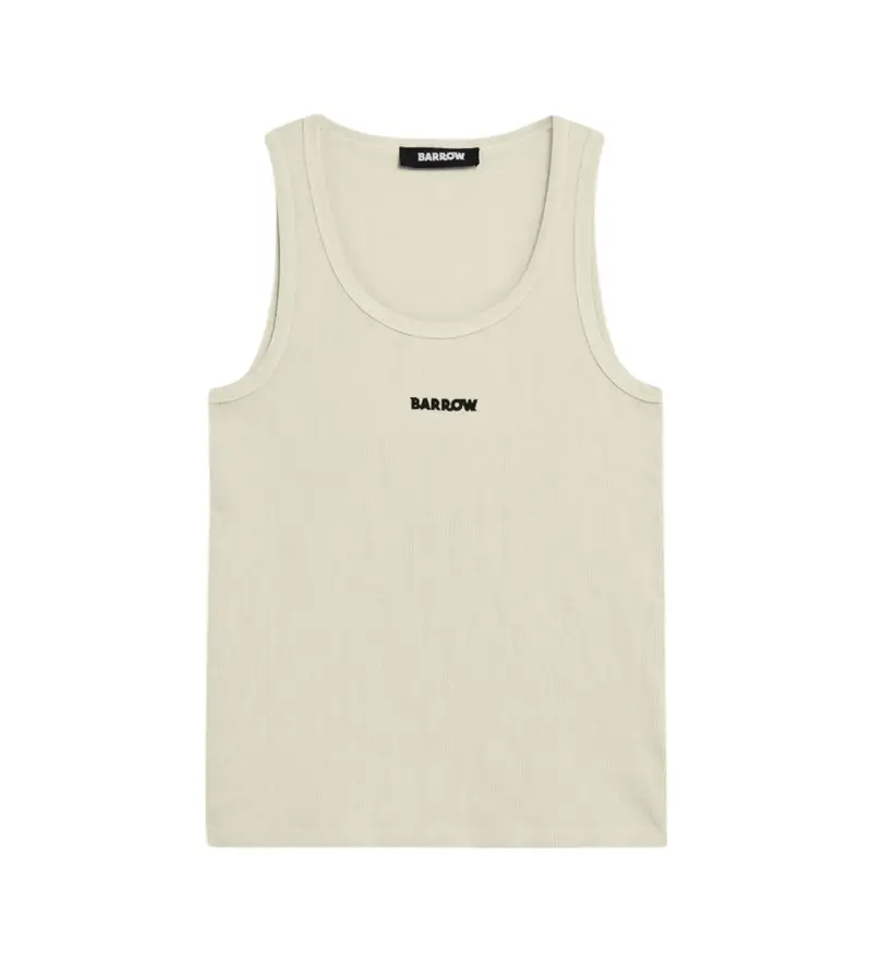 unisex S5BWUATA081 Maglietta beige basica (M), Casual, Cotone, Senza maniche / cinghie