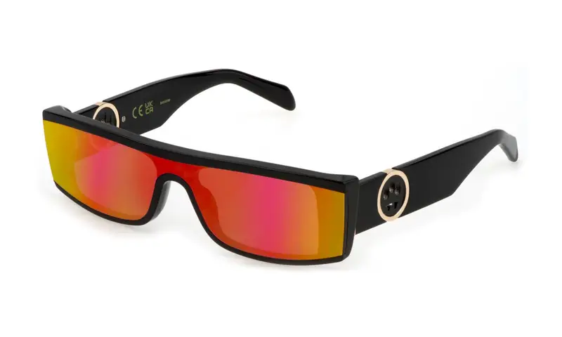 Barrow Unisex SBA001 STEPPER  700X Occhiali da sole Acetato Nero Fumo Maschera Normale Multistrato