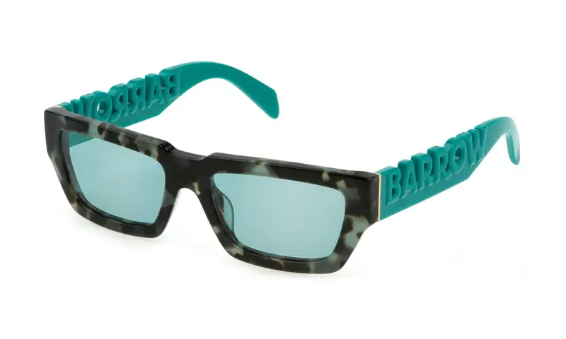 Barrow Unisex SBA003V STREAM  05AQ Occhiali da sole Acetato Havana Blu Squadrata Normale
