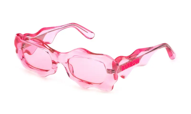 Barrow Unisex SBA005 LIQUID  856 Occhiali da sole Acetato Rosa Rosa Squadrata Normale