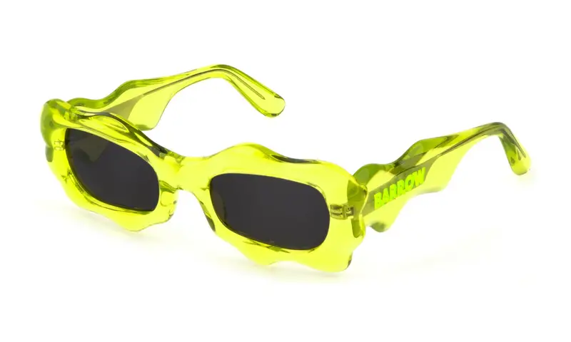 Barrow Unisex SBA005 LIQUID  998 Occhiali da sole Acetato Verde Grigio Squadrata Normale