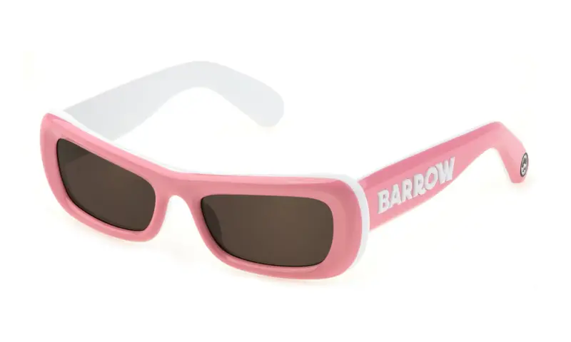 Barrow Unisex SBA006V ALIEN  095Z Occhiali da sole Acetato Bianco Marrone Farfalla Normale