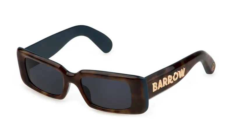 Barrow Unisex SBA007 TRIPPY  0ALI Occhiali da sole Acetato Havana Grigio Squadrata Normale
