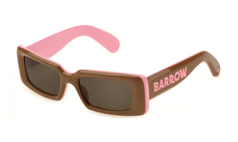 Barrow Unisex SBA007V TRIPPY  0CC4 Occhiali da sole Acetato Marrone Marrone Squadrata Normale