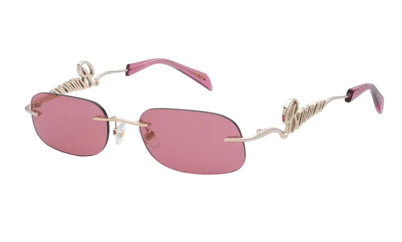 Barrow Unisex SBA013 ROUND GLASANT  300K Occhiali da sole Metallo Oro Rosa Geometrica Normale