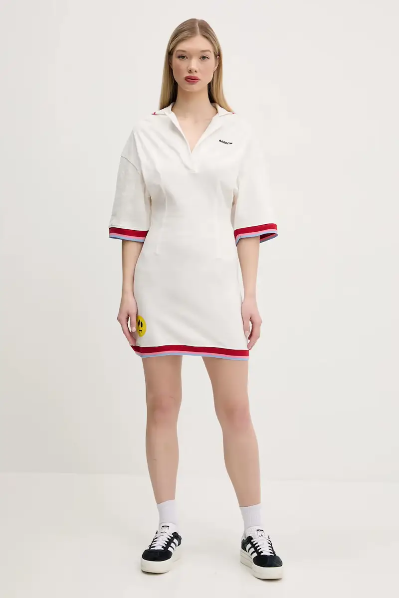 vestito in cotone colore bianco S5BWWODR142 miniatura 2