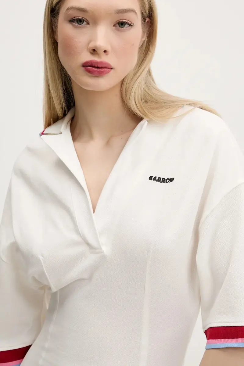 vestito in cotone colore bianco S5BWWODR142 miniatura 4