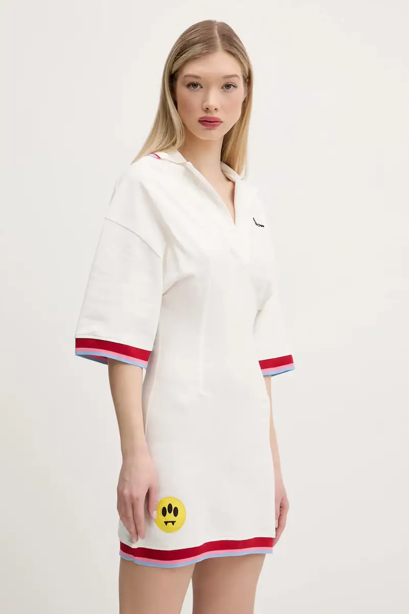 vestito in cotone colore bianco S5BWWODR142