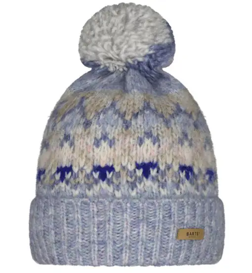 Barts Renaa - berretto azzurro con pompon multicolore