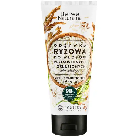Riso Barwa Naturalna - balsamo ringiovanente per capelli al riso, 200 ml