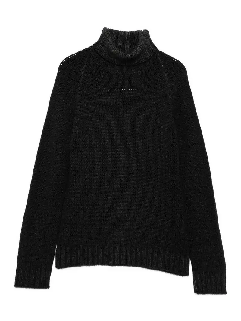 Maglia Dolcevita in Lana Verde