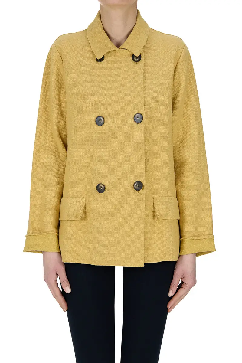 Blazer doppiopetto Senape