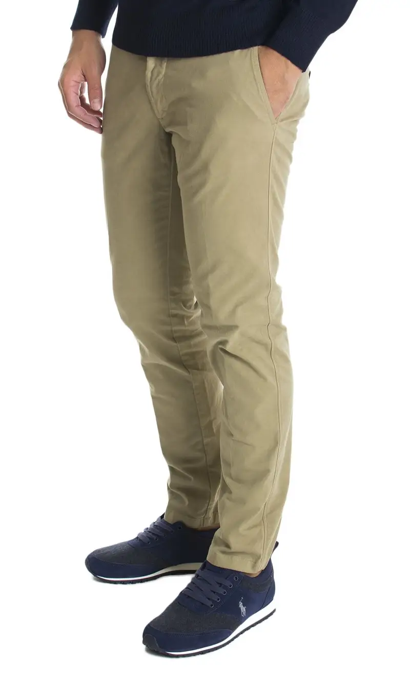Pantaloni tasche america olmal regular, colore beige