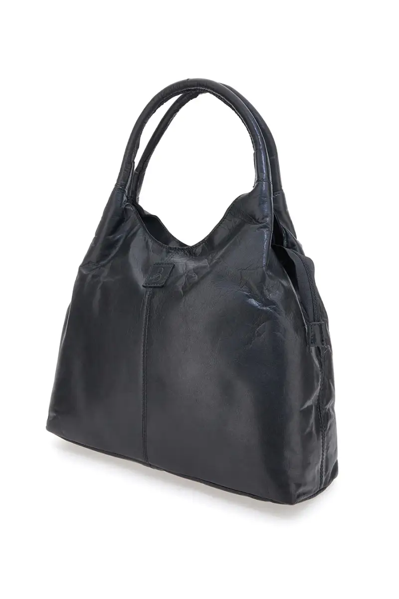 Borsa nera in vera pelle con manici doppi Basile CLASS BA3671TI [NERO] miniatura 2