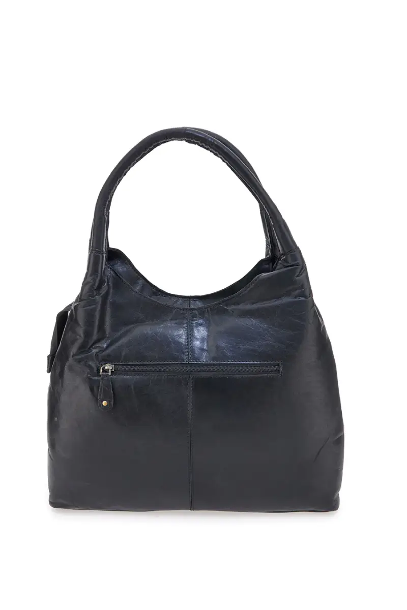 Borsa nera in vera pelle con manici doppi Basile CLASS BA3671TI [NERO] miniatura 5