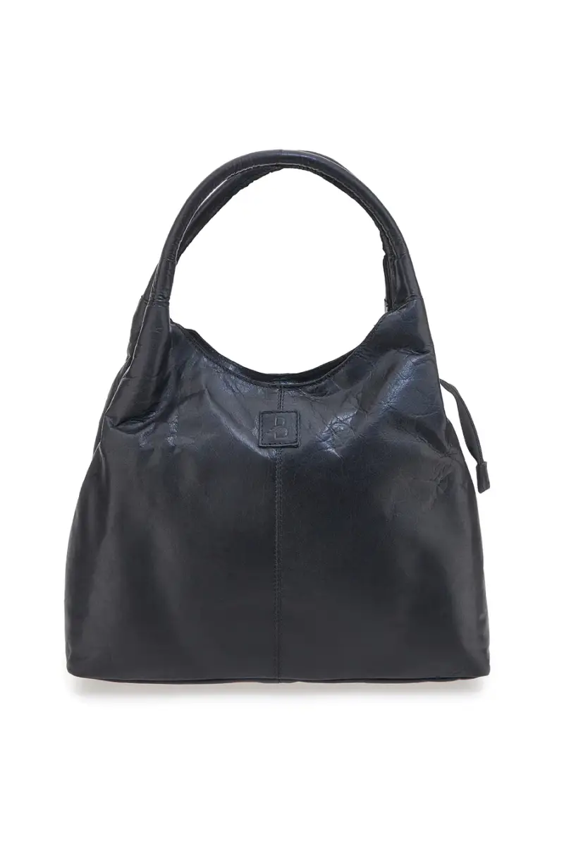 Borsa nera in vera pelle con manici doppi Basile CLASS BA3671TI [NERO]